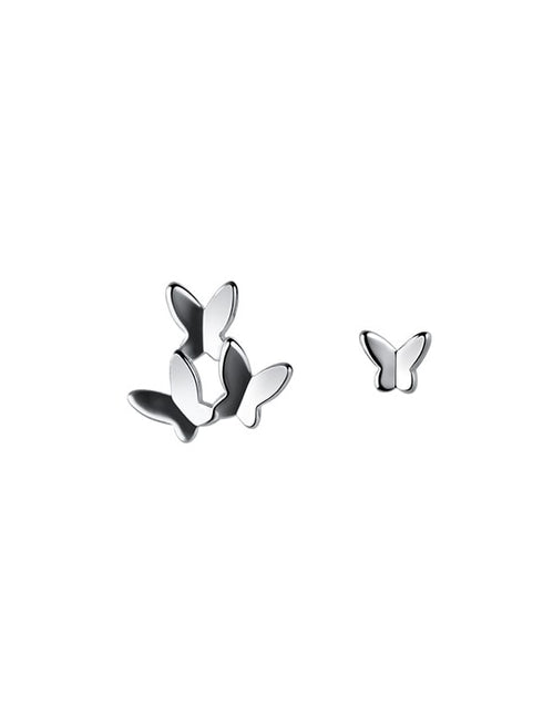 Cercei din argint Fluturasi III (Silver/Gold)